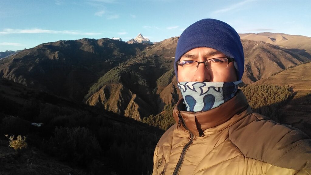 Wilfredo Z. travelling in South America