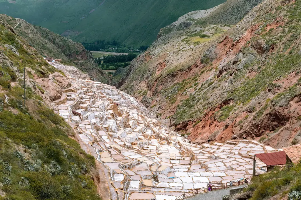 The Maras salt mines, worked by local families