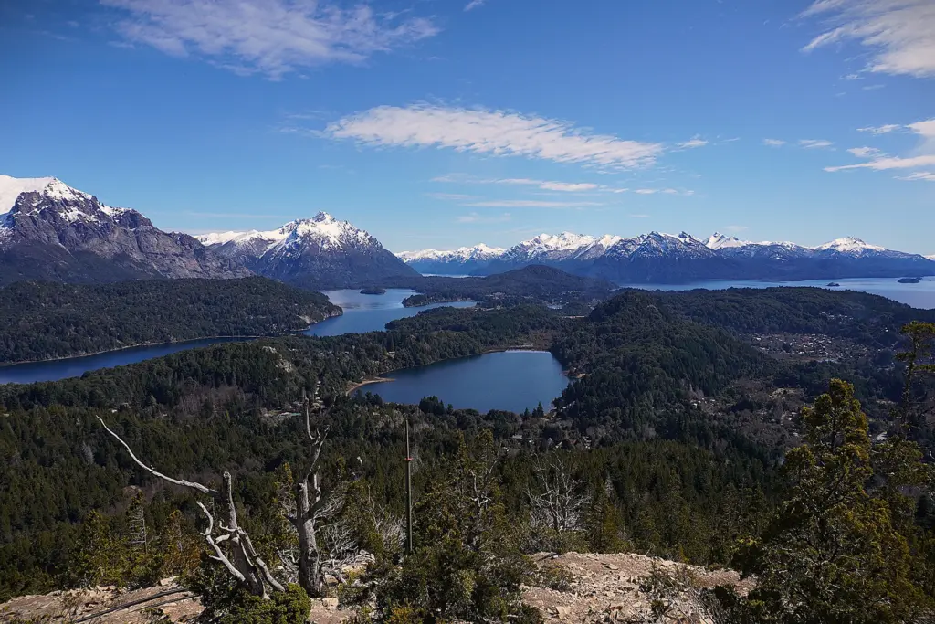 The lakes and mountains of Bariloche in the Lake District