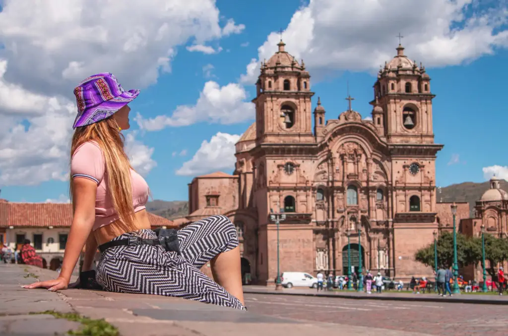 The church of La Compañía on the Plaza de Armas of Cusco