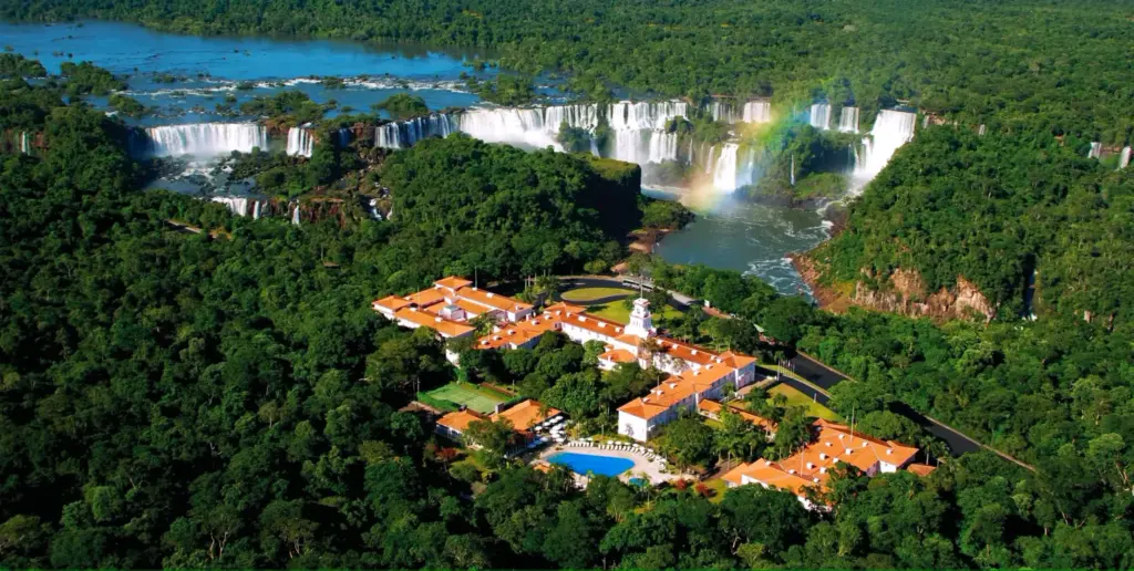 The Belmond Hotel das Cataratas, inside the Brazilian national park