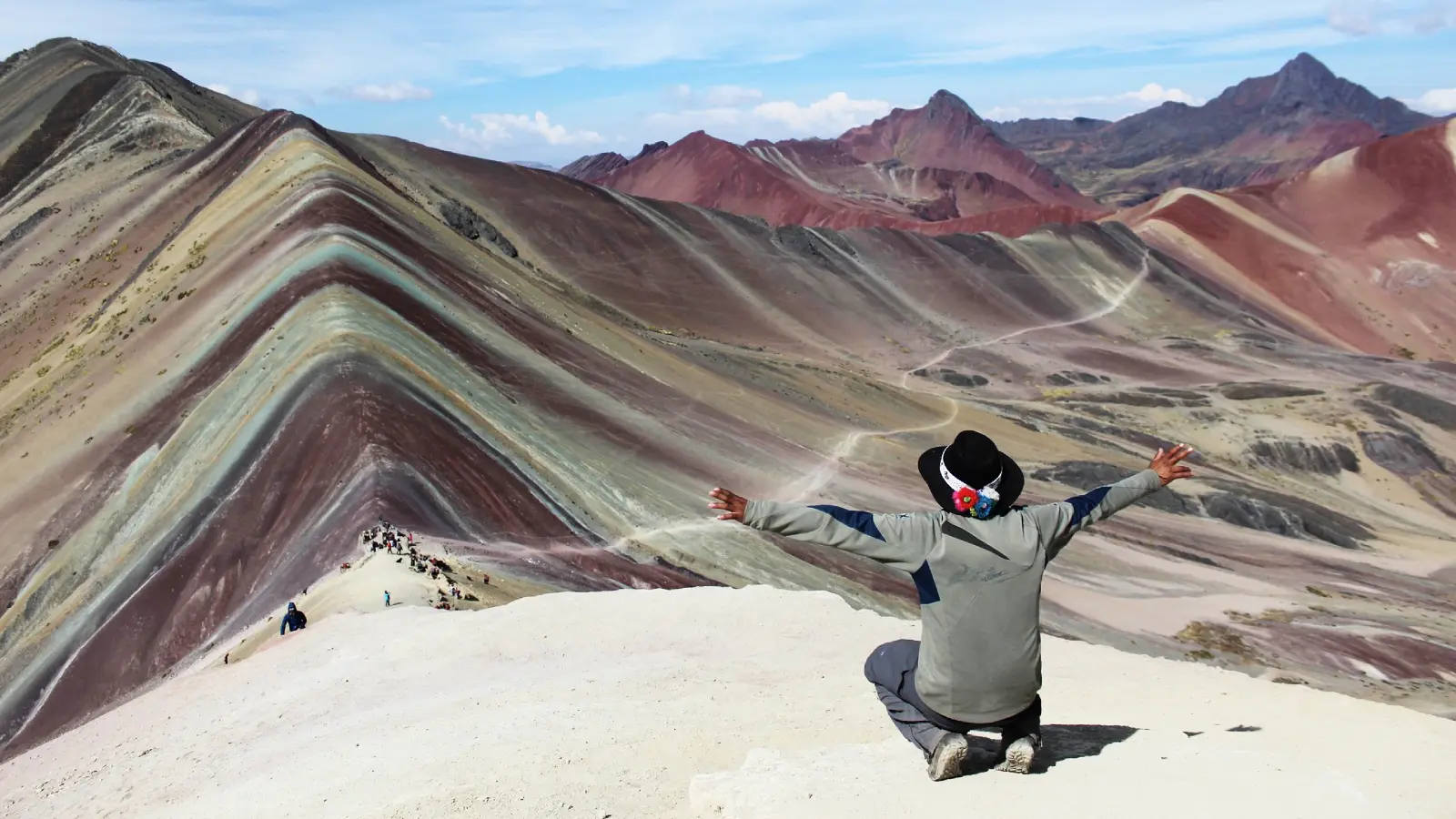 The striped slopes of Rainbow Mountain